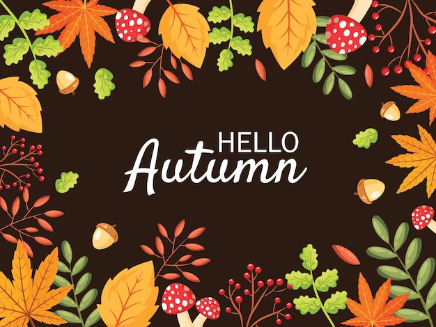 Concetto di sfondo dell'autunno