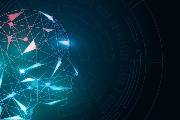 Concetto futuristico di intelligenza artificiale