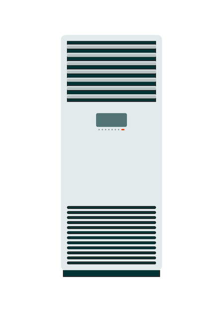 Condizionatore d'aria verticale Illustrazione piatta semplice