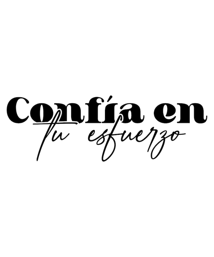Vettore confa en tu esfuerzo inspirational svg t-shirt sleeve disegni