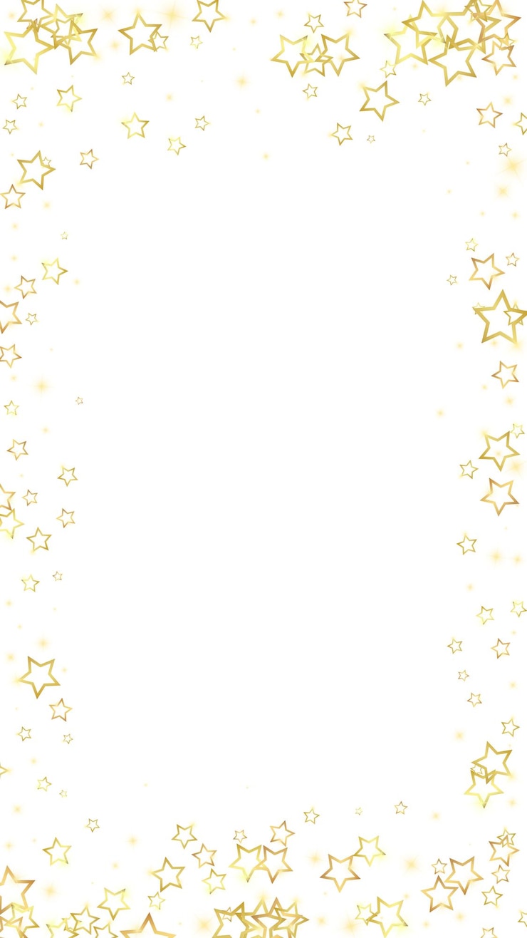 Vettore confetti d'oro con stelle scintillanti