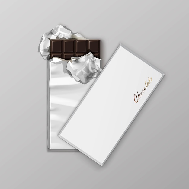 Confezione di barrette di cioccolato confezione confezione confezione bianca