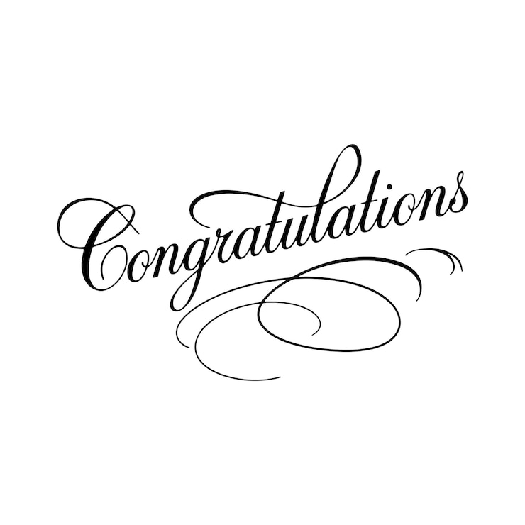 Vettore congratulazioni eleganti per l'adesione a writing typography template per occasioni celebrative inviti