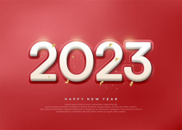 Congratulazioni numero classico 2023 per la celebrazione del nuovo anno 2023