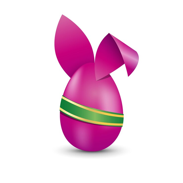 Coniglio di Pasqua e uova vettoriali