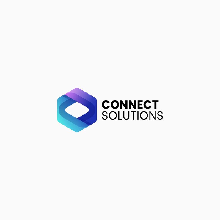 Connect Solution Gradient Logo colorato