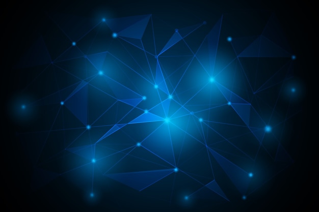 connessione futura sfondo low poly