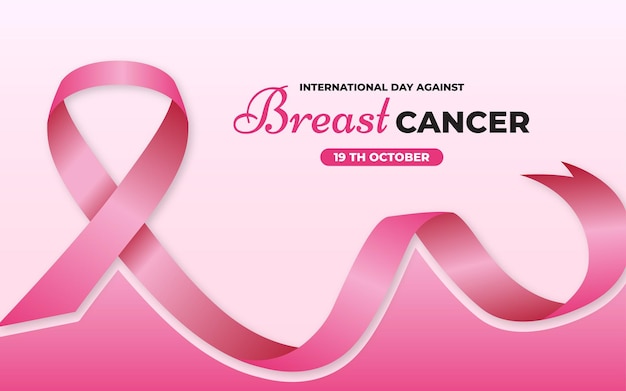 consapevolezza del cancro al seno piatto con nastro