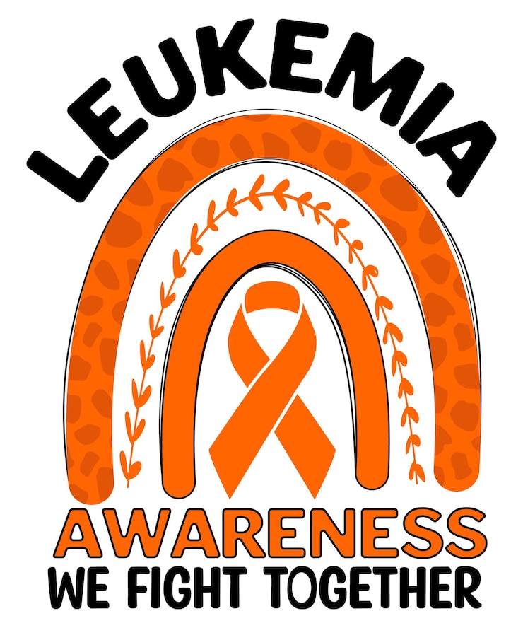 Vettore consapevolezza della leucemia combattiamo insieme