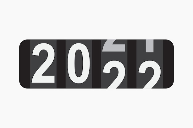 Contatore per l'anno 2022 Illustrazione vettoriale