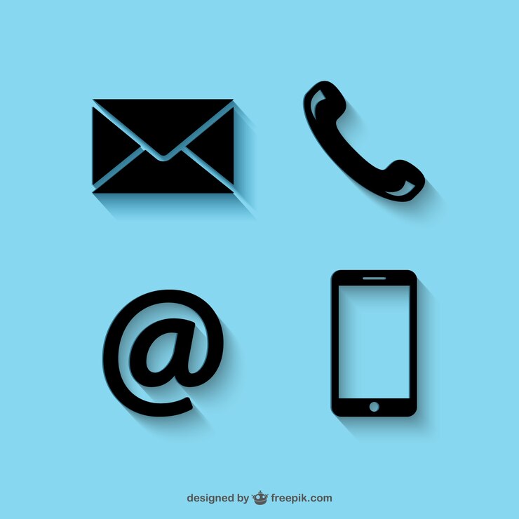 Vettore contatto icon pack