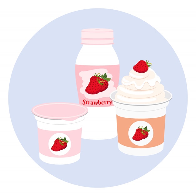 Contenitore di plastica yogurt