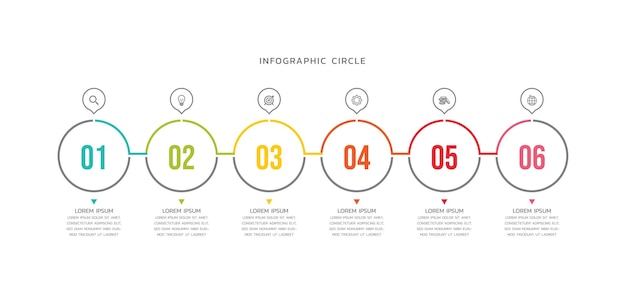 Contenuti infografica modello di sfondo aziendale design colorato