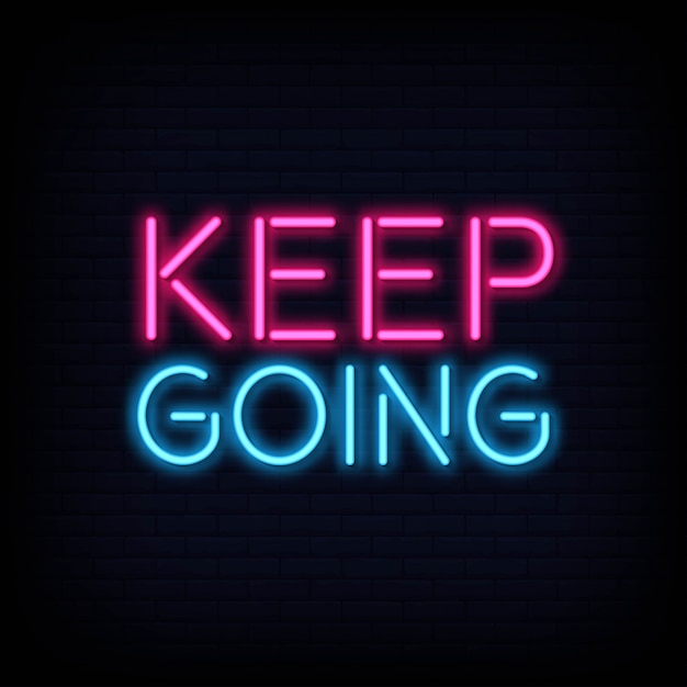 Continua ad andare al neon