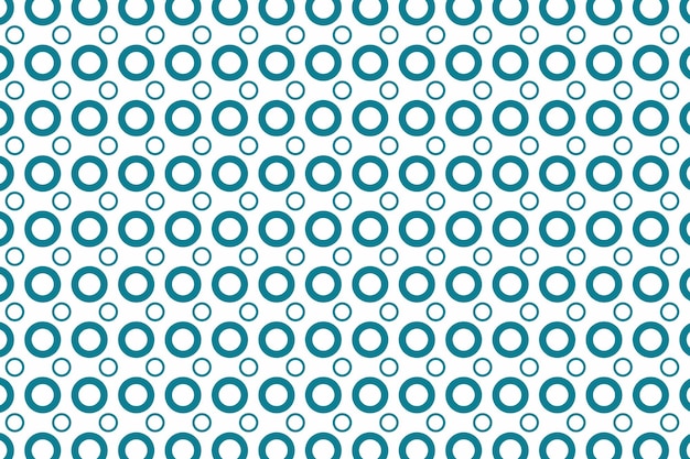 Contorno blu e bianco cerchio polka anelli modello arte vettoriale