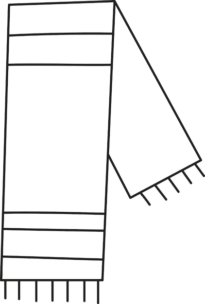 Contorno dei vestiti della sciarpa