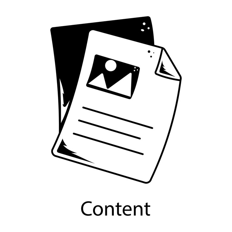 Vettore controlla questa icona disegnata a mano del contenuto