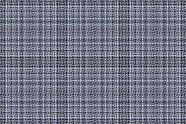 Controllare la consistenza a quadri del tartan vettoriale tessile con uno sfondo a pattern senza cuciture in colori pastello e nero