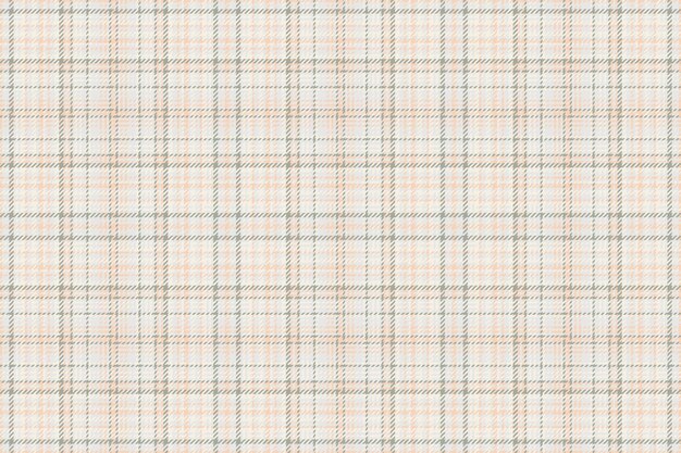 Controllo della consistenza del tessuto di tessuto vettoriale a disegno con sfondo a quadri senza cuciture di tartan nei colori argento sterling e lino