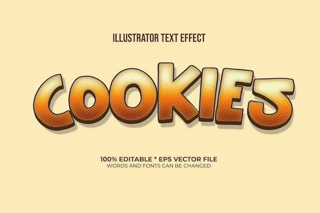 cookie effetto testo modificabile