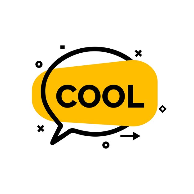 Cool Lettering in Bubble Speech