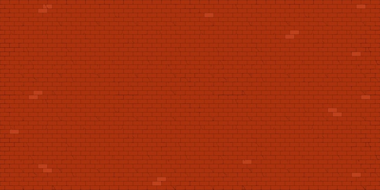 Vettore cool urban flat red simple brick wall texture senza cuciture illustrazione vettoriale di sfondo decorativo