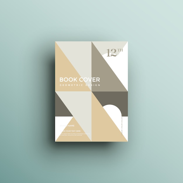 Copertina del libro con forme geometriche
