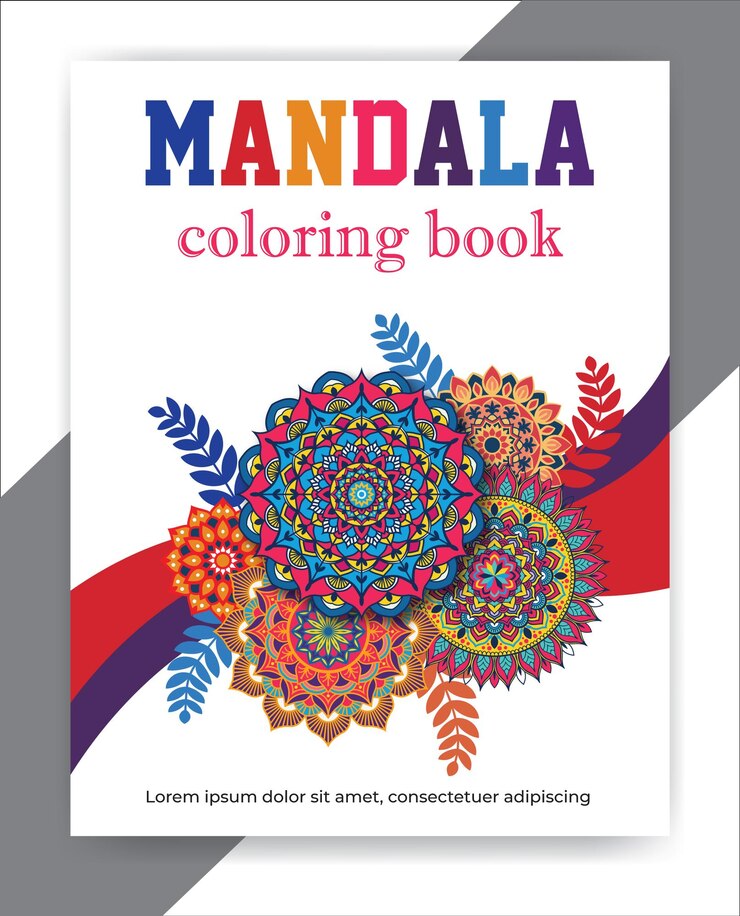 Vettore copertina del libro da colorare