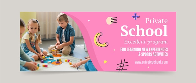 Copertina facebook della scuola privata