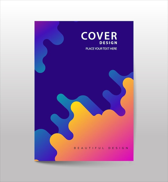 Copertine con disegno dinamico piatto Forme geometriche Forma ondulata dinamica con linee arrotondate parallele irregolari in movimento Applicabile per striscioni Cartelli Poster Volantini e Disegni striscioni