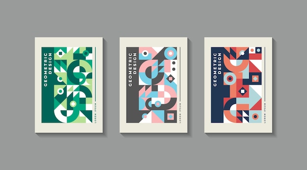 Copertine in stile geometrico vintage