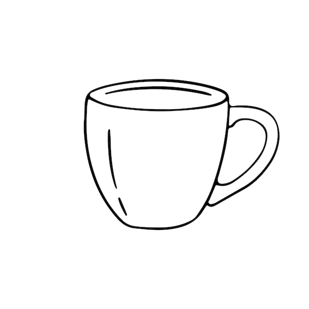 Coppa da bere disegnata a mano