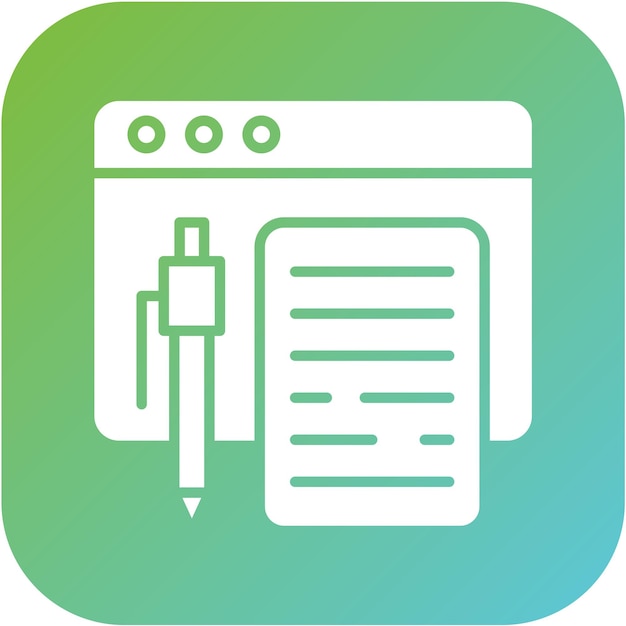 Copywriting Amd Scripting Icon Style (stile di scrittura delle icone)