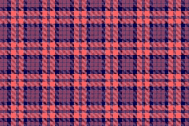 Corallo e Navy Plaid Pattern