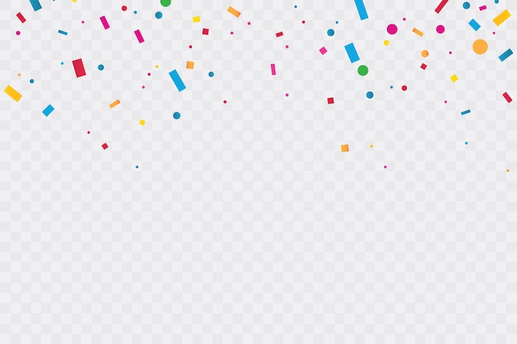 Vettore coriandoli colorati. festa di celebrazione.