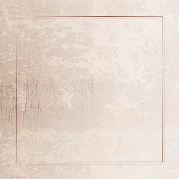 Cornice d'oro quadrata sul vettore di sfondo del grunge