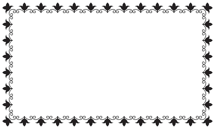 Vettore cornice ornamentale vettoriale elegante su sfondo bianco