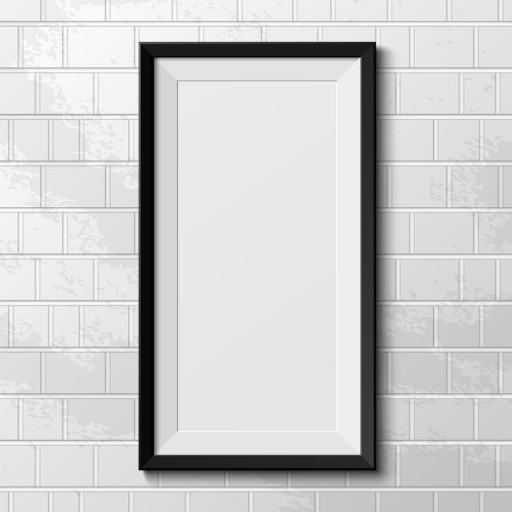 Vettore cornice realistica isolata su sfondo bianco. illustrazione.