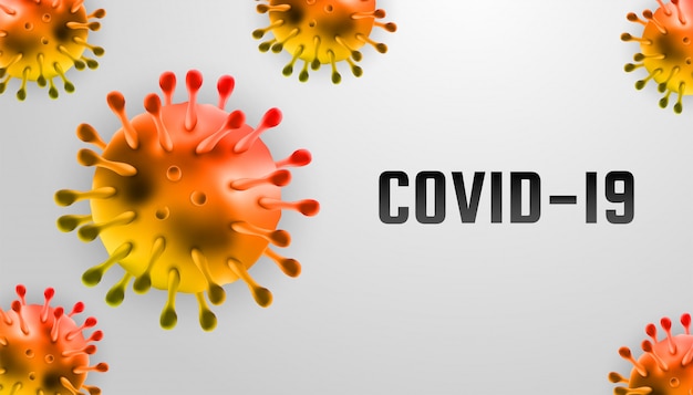 Corona Virus 2020. Malattia del virus Wuhan. Focolaio di Covid-19 e background di influenza coronavirus. Coronavirus 2019-nCoV. Concetto pandemico di rischio per la salute medica. Perfetto per banner, informazioni grafiche