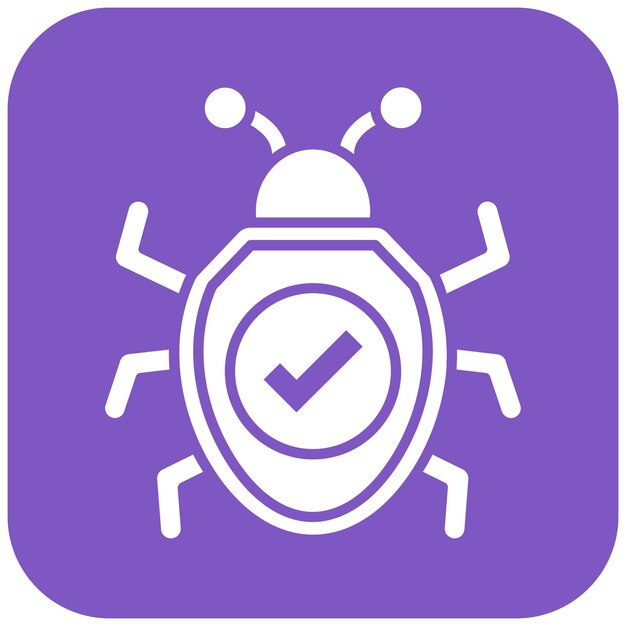 Correzione dell'immagine vettoriale dell'icona del bug Può essere utilizzata per l'hosting web