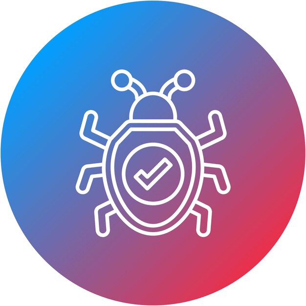 Correzione dell'immagine vettoriale dell'icona del bug Può essere utilizzata per l'hosting web