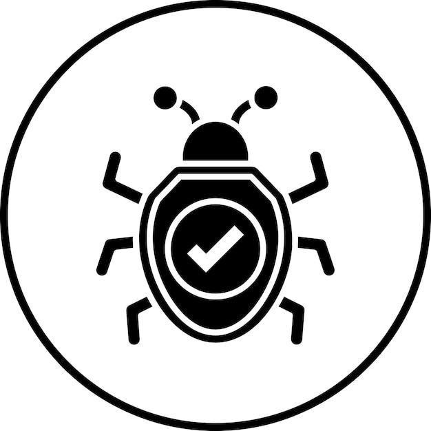 Correzione dell'immagine vettoriale dell'icona del bug Può essere utilizzata per l'hosting web