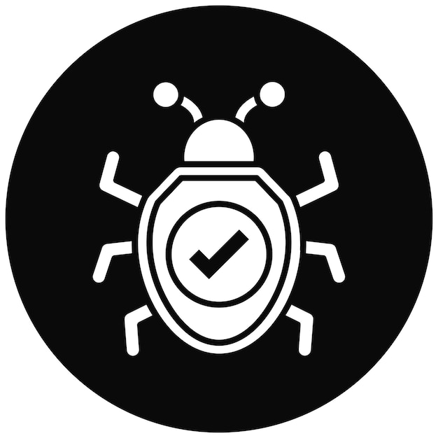 Correzione dell'immagine vettoriale dell'icona del bug Può essere utilizzata per l'hosting web