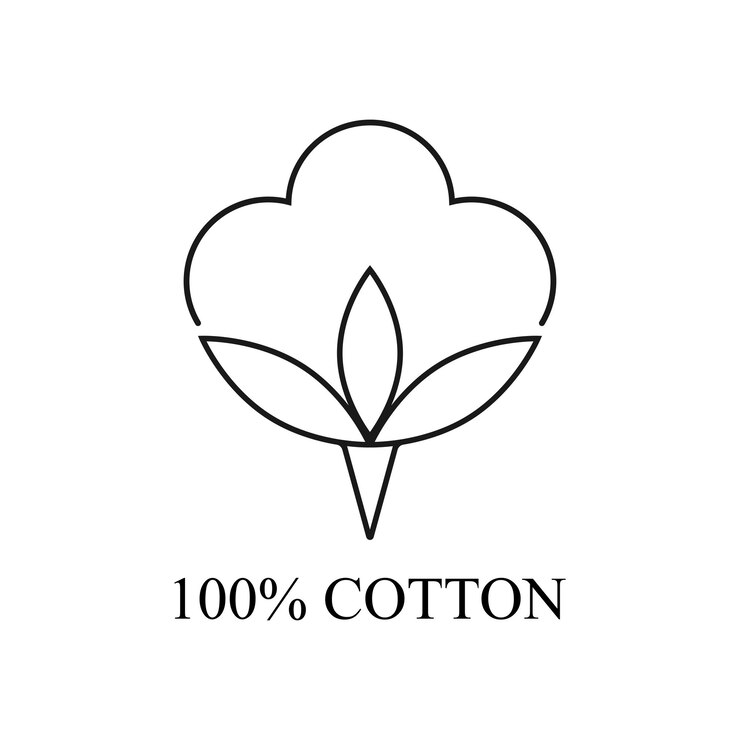 Vettore cotone icona in fibra di cotone naturale