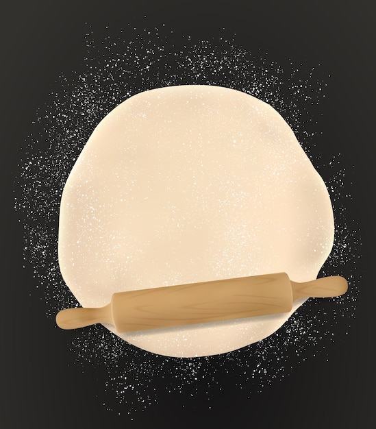 Cottura domestica della pasticceria del pane Mattarello della pasta
