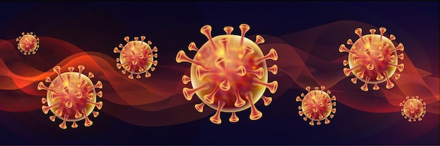 Covid-19 Corona Virus Global Pandemic Banner Design