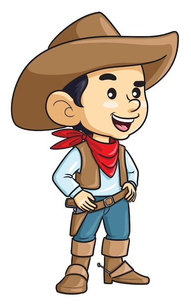 Cowboy Kid Cartoon