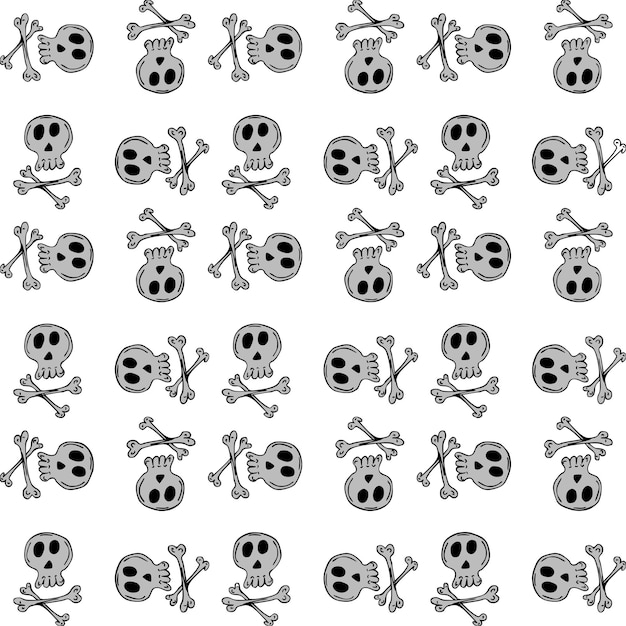 Cranio Seamless Pattern