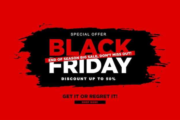 Creative Black Friday sale modello di post sui social media Black Friday banner Black Friday sale