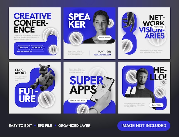 Creative Futuristic Conference Post su Instagram
